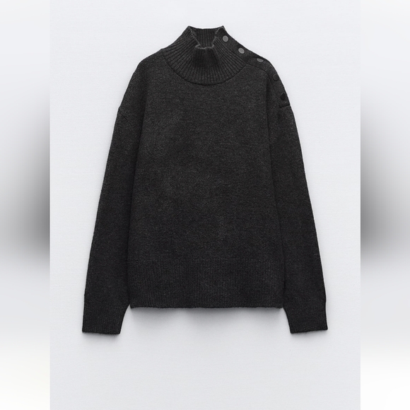 🆕Zara Knit Sweater with Buttons - Picture 5 of 8